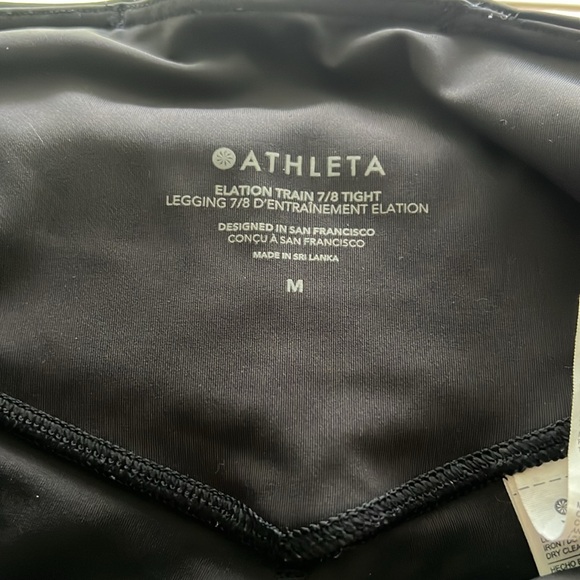 EUC!! TWO PAIR of ATHLETA ELATION TRAIN 7/8 TIGHTS - Picture 4 of 9